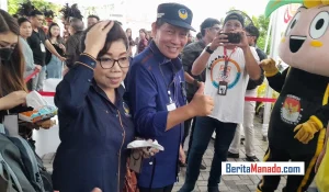 Vicky Lumentut Antar Jimmy Rimba Rogi-Kristo Ivan Lumentut Daftar di KPU Manado 