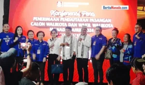 Ternyata! begini Alasan Penting Audy Karamoy dan Lucky Datau daftar di KPU Manado Paling Terakhir 