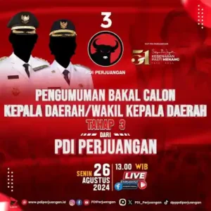 PILKADA MINAHASA: Siang Ini DPP PDIP Umumkan Bakal Paslon Bupati dan Wakil Bupati