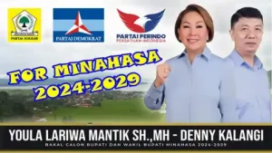 Hari Ini Youla Lariwa-Denni Kalangi Daftar ke KPU Minahasa