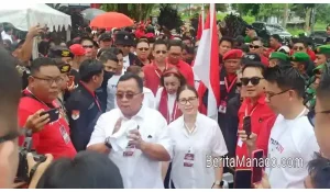 Robby Dondokambey-Vanda Sarundajang Resmi Daftar di KPU Minahasa