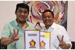 Irwan Hasan Resmi Kantongi 2 SK, Maju Pilkada Talaud Bersama Haroni dan Sah Jadi Ketua Gerindra Talaud