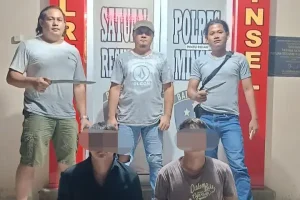 Polisi Amankan Dua Pemuda yang Bawa Sajam di Minsel