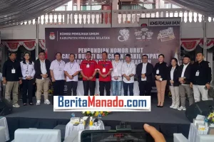 Coba Lihat! Ini Hal Unik Saat Pengundian Nomor Urut Paslon di KPU Minsel