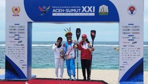 Atlit Dayung Laut Jannette Kumendong Raih Medali Perunggu untuk Sulut