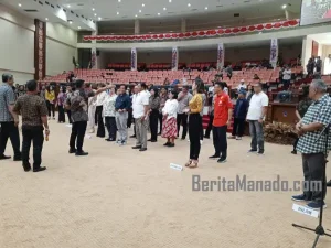 45 Calon Terpilih Anggota DPRD Provinsi Sulut Gelar Gladi Pengambilan Sumpah Janji