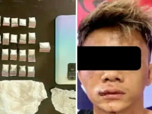 Pengangguran Asal Kota Manado Diamankan Polisi Usai Simpan 21 Paket Sabu Siap Edar