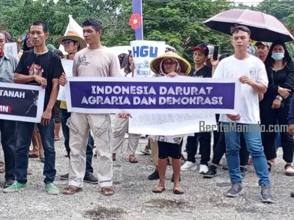 Masyarakat Petani Minsel-Mitra Demo di Kantor DPRD Sulut, Begini Tuntutan Aksi