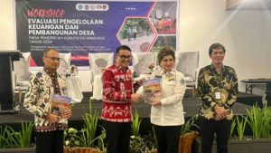 Agustivo Tumundo Wakili Bupati Jemmy Kumendong Buka Workshop Keuangan Desa BPKP Sulut