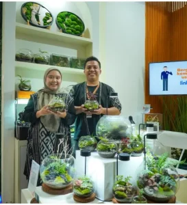 UMKM Binaan BRI, MINIMIZU Bawa Keunikan Dekorasi Alam ke Pameran Kriyanusa 2024