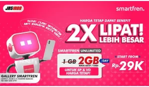Smartfren Hadirkan Kuota 2x Lebih Besar, Harga Murah!