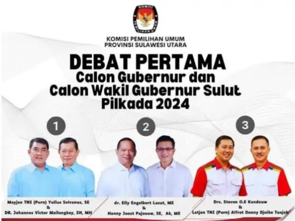 Kupas Tema Debat Terbuka Pasangan Calon di Pilgub Sulut! Ini Maksud dan Tujuannya