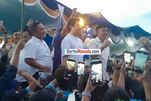 Luar Biasa! Warga Padati Kampanye AGK-Deren di Amurang Barat
