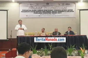 KPU Gelar Rakor Debat Terbuka Ketiga Pilkada Minsel 2024