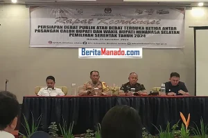 Massa Pendukung yang Masuk ke Lokasi Debat Ketiga Pilkada Minsel Akan Dibatasi