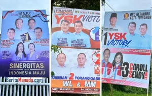 Yulius Selvanus – Victor Mailangkay Favorit di Tomohon, Tiga Paslon Wali Kota Ikut Lengket