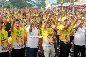 Joune Ganda ke Ribuan Kader dan Simpatisan Golkar: Gaspol Sayang!