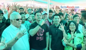 Berkunjung ke Manado, Kaesang Pangarep Dukung Jimmy Rimba Rogi-Ivan Lumentut