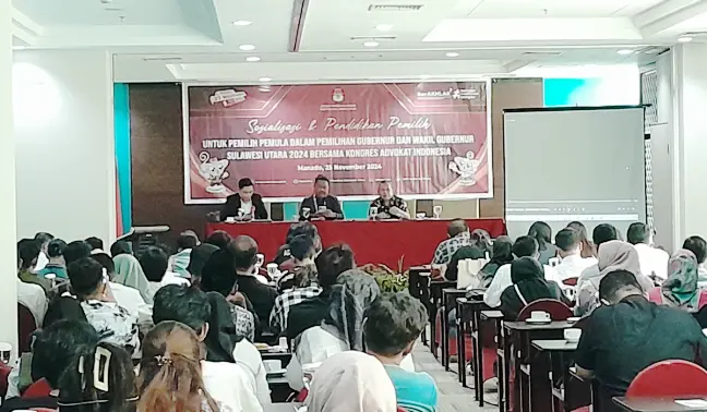 KPU Sulut dan KAI Gelar Sosialisasi Pemilih Pemula: Membangun Kesadaran Politik Tanpa Money Politik