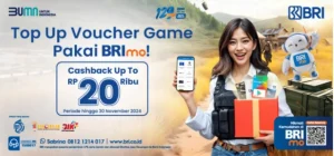 Top Up Voucher Game Pakai BRImo Jadi Lebih Cuan, Ada Cashback Real-Time!