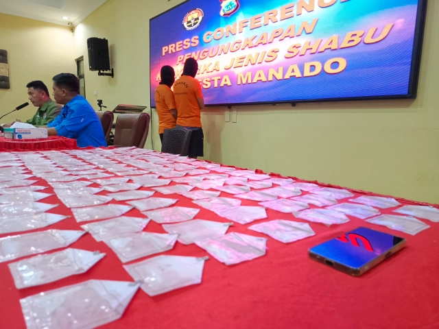 Sat Narkoba Polresta Manado Ungkap Kasus Narkoba Terbesar di Sulut Sepanjang 2024, Total 151 Gram Sabu Diamankan