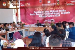Cegah Gangguan Pendistribusian Logistik, KPU Minut Gelar Rakor Bersama Stakeholder Terkait