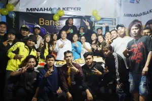Youla Lariwa Mantik Resmikan Sekretariat Barisan Muda di Minahasa