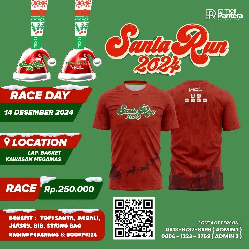 Pertama Kalinya! Running Race Konsep Santa Siap Digelar, Ada Tantangan Berhadiah Jutaan