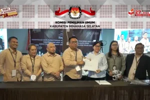 KPU Umumkan Franky Wongkar dan Theodorus Kawatu Menang di Pilkada Minsel 2024