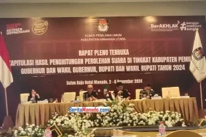 Pleno KPU Minut: Joune Ganda – Kevin Lotulung Peraih Suara Terbanyak
