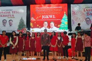 Pra Natal Tim Kampanye JGKWL Usung Nuansa Persatuan, Joune Ganda: Baku Jaga!