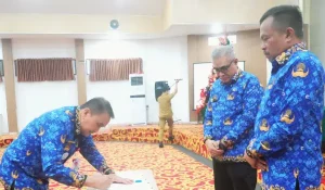 Sekda Micler Lakat Dikukuhkan Ketua Dewan Pengurus Korpri Kota Manado, Wawali Richard Sualang Sebut Hal ini 