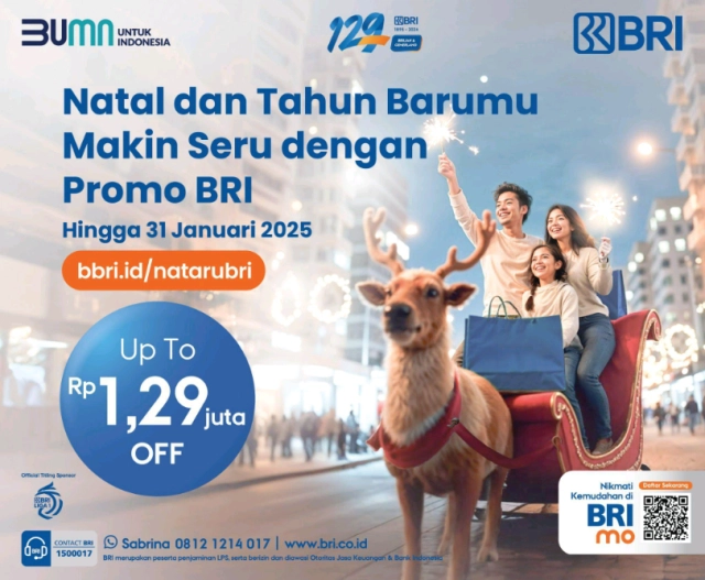 Kejar Diskon Rp1,29 Juta! Sambut Promo Natal & Promo Tahun Baru yang Lebih Seru!