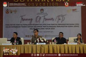 Puluhan KPPS dan Badan Adhoc Dapat Bimbingan Teknis Dari KPU Minut