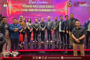 KPU Minut Hadiri Rakor Persiapan Penyelesaian Sengketa Hasil Pilkada Tahun 2024