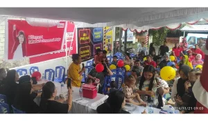 Meski Hujan, Warga Tetap Antusias Cek Kesehatan dan Edukasi Gizi Gratis di Alfamart Bailang Manado