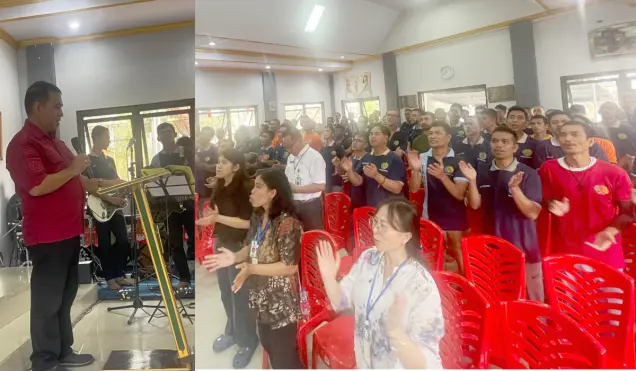 Sukacita Warga Binaan Lapas Bangli dalam Ibadah Bersama Pdt Gilbert Lumoindong