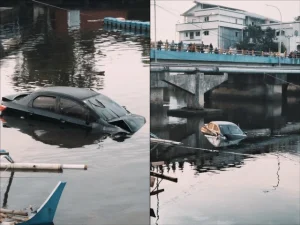 Kronologi Kecelakaan Sedan Hitam di Manado, Mendarat di Sungai Jengki Usai Terjun dari Jembatan Megawati