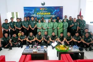 Pendam XIII/Merdeka Gelar Acara Syukuran HUT ke-74 Penerangan Angkatan Darat