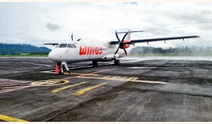 Disambut Water Salute, Wings Air Layani Rute Bandara Sam Ratulangi-Kao