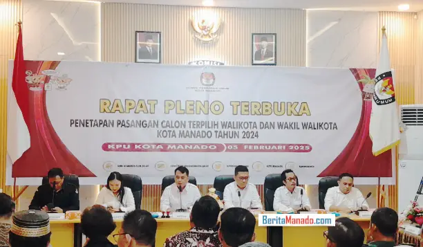 Pasca Putusan MK, KPU Manado Tetapkan Andrei Angouw dan Richard Sualang Sebagai Paslon Terpilih 