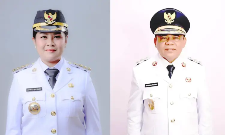 Chyntia Kalangit-Heronimus Makainas Resmi Pimpin Sitaro