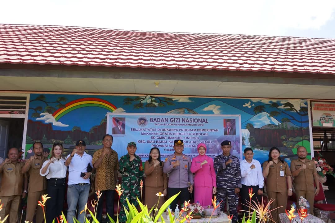 Pembukaan Program Makan Bergizi Gratis di Sitaro Dapat Apresiasi dari Bupati Chynita Kalangit