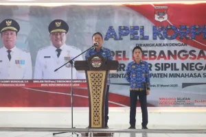 Pimpin Apel Korpri, Bupati Franky Wongkar Ingatkan Hormati Umat Muslim yang Puasa