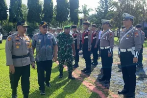 Kapolres Minsel Pimpin Apel Gelar Pasukan Operasi Ketupat 2025