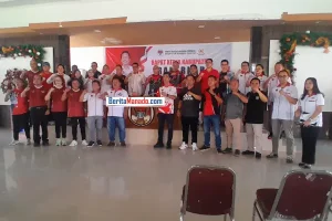 Buka Rakerkab KONI Minsel, Theodorus Kawatu: Mari Bergandengan Tangan Majukan Olahraga