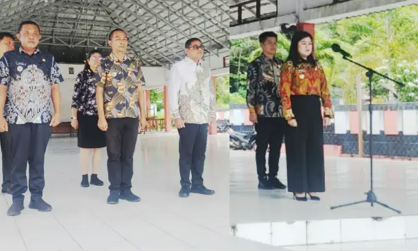 Pesan Penting Bupati Chyntia Kalangit dan Wabup Heronimus Makainas Di Apel ASN dan THL 