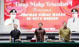 Andrei Angouw dan Richard Sualang Bahas Masa Depan Manado dalam Tatap Muka dengan Tokoh Agama 