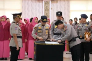 Resmi Bertugas! Kapolda Roycke Langie Lantik Sejumlah Pejabat Utama dan Kapolres Baru, Ini Daftarnya