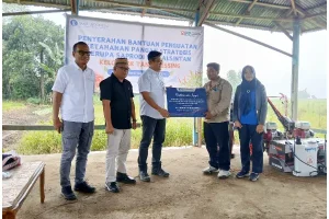 Dukung Pengendalian Inflasi dan Ketahanan Pangan, BI Sulut Serahkan Bantuan untuk Poktan Blessing